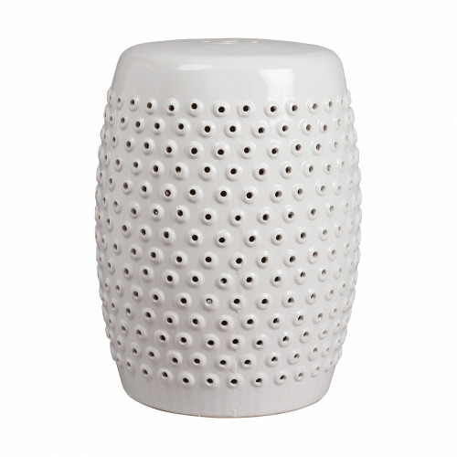 керамический столик-табурет cutwork garden stool белый в Томске