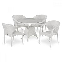 комплект плетеной мебели white на 4 персоны в Томске