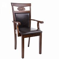 стул деревянный кресло luiza dirty oak / dark brown в Томске