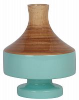 ваза настольная rustic chic vase wood blue в Томске