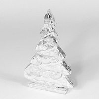 украшение новогоднее на подставке ель серебряная snow tree, 32х19х5 см в Томске