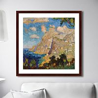 картина: view of monte solaro, capri, 1940г. в Томске
